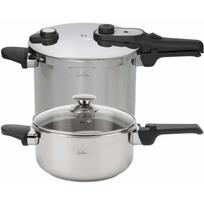 Jata HOLL2547 greitpuodis, 4-7l, 220mm, nerūdijantis plienas, stiklas, 2 slėgio lygiai, saugos sistema, visoms viryklėms