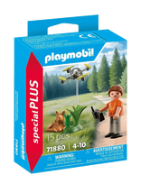 PLAYMOBIL - Fawn Rescue With Drone - Playmobil Special Plus - Marga / raštuota