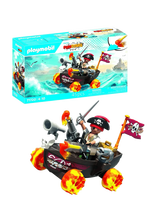 PLAYMOBIL - Racing Pirate Boat - Playmobil City Life - Juoda