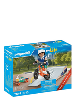 PLAYMOBIL - Skateboard With Ramp - Playmobil My Life - Marga / raštuota