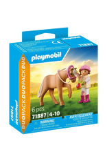 PLAYMOBIL - Girl With Pony - Playmobil Figures - Marga / raštuota