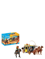 PLAYMOBIL - Wild West Stagecoach - Playmobil Figures - Marga / raštuota