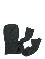 Object - Objmilu Scarf Knit Balaclava Noos - Balaklava - Pilka