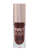 Revolution Beauty London - Revolution Pout Bomb Shimmer Gloss - Lūpų blizgesys - Ruda