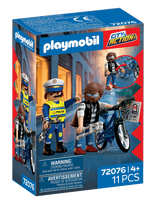 PLAYMOBIL - Cykeltyveri - Playmobil City Action - Marga / raštuota