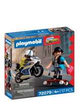 PLAYMOBIL - Motorcykeljagt - Playmobil City Action - Marga / raštuota