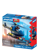 PLAYMOBIL - Politihelikopter - Playmobil City Action - Marga / raštuota