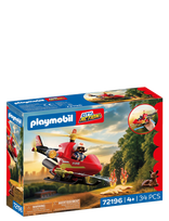 PLAYMOBIL - Brandbekæmpelseshelikopter - Playmobil City Action - Raudona