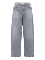 Topshop - Tsbarrel High Rise Denim Jeans Grey - Barrel džinsai - Pilka