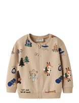 Name It - Nmmoswald Ls Nreg Sweat Card Bru Box - Lengva striukė - Smėlio