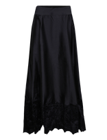 By Ti Mo - Embroidery Skirt - Maxi sijonas - Juoda