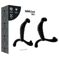 Addicted Toys - prostatos ir tarpvietės masažuoklis (juodas) - 11,3 cm