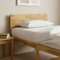 Lovos galvūgalis su natūraliu kraštu ROSTOCK Balta 90 cm