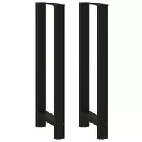 Baro stalo kojos, juodos, 2 vnt., 50x(110-111) cm, plienas