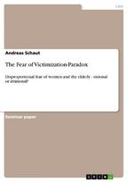 The Fear of Victimization-Paradox: Disproportional fear of women and the elderly - rational or irrational?