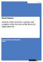 Analysis of the structure, contrasts, and complex of the lost love in The Raven by Edgar Allan Poe