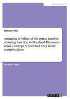 Assigning of values of the prime number counting function to Bernhard Riemann's zeros. Concept of Dirichlet lines in the complex plane