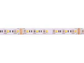 LED juosta 5m ritė 24V 19.2W/m nehermetiška IP20, RGB+ WW 3000K, padidinto efektyvumo, PREMIUM AKTO
