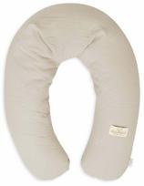 Pagalvė nėščiosioms BabyMatex Relax Muslin, smėlio sp.