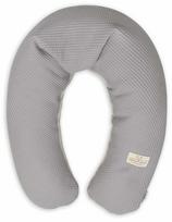 Pagalvė nėščiosioms BabyMatex Relax Prestige Muslin, pilka sp./rusva sp.