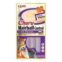 Churu Hairball kreminis skanėstas katėms su tunu, 4vnt