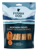 PRIMADOG Skanėstas kalakutienos ir stirnienos juostelės 400g.