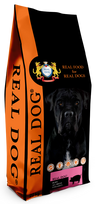 Real Dog Puppy-Junior All Breeds su kiauliena ir ryžiais 20kg