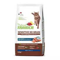 NATURAL TRAINER CAT SENSITIVE NO GRAIN TROUT su upėtakiu 1,5kg.