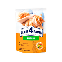 CLUB 4 PAWS PREMIUM "VIŠTA". PILNAVERTIS SAUSAS MAISTAS SUAUGUSIOMS KATĖMS 300g. - 14kg. 14 kg