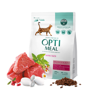 Optimeal™ Visavertis sausas ėdalas suaugusioms katėms su dideliu veršienos kiekiu 200g. - 10kg. 1.5 kg