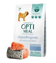 Optimeal™  Hipoalerginis visavertis sausas maistas vidutinių didelių veislių suaugusiems šunims - lašiša 4kg. - 12kg. 12 kg