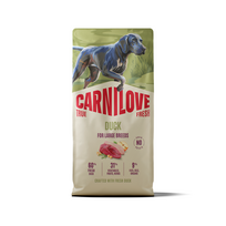 CARNILOVE TRUE FRESH Dog Duck Large Breed sausas pašaras šunims 4kg. - 12kg. 4 kg