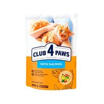 CLUB 4 PAWS PREMIUM "SU LAŠIŠA". PILNAVERTIS SAUSAS MAISTAS SUAUGUSIOMS KATĖMS 300g. - 14kg. 300 g