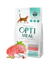 Optimeal™ Visavertis sausas maistas sterilizuotoms katėms ir kastruotiems katinams - didelis kiekis jautienos ir sorgo 1,5kg. - 10kg. 10 kg