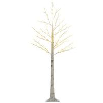 LED dirbtinis medis Homcom 20x20x150cm., baltos spalvos