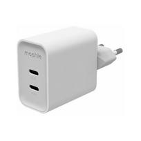 charger Zagg Sieciowa Mophie ROC GaN, 2xUSB-C, 45W (white) (ZAG317) | ZAG317 | 840390369512