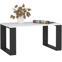 Kavos staliukas NOX, baltos/juodos spalvos, 92 × 45 × 53 cm