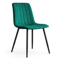 Valgomojo kėdė LIVO, žalios spalvos, 45,5 × 87 × 43,5 cm