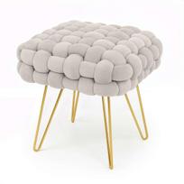 Pufas DOTTY, smėlio spalvos, 38 × 42 × 38 cm