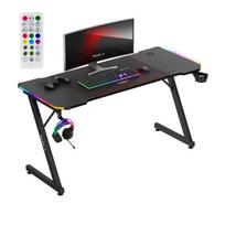Kompiuterinių žaidimų stalas Huzaro Hero 3.3 RGB, 74 × 14 × 54 cm