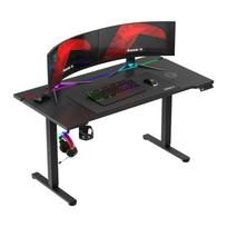 Kompiuterinių žaidimų stalas Huzaro Hero 8.7 RGB, 148 × 14 × 69 cm
