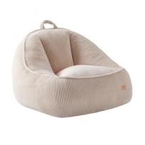 Pufas Mark Adler Comfy 4.0, su atlošu, Smėlio, 23 × 43 × 43 cm