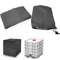 IBC vandens talpyklos apsauga Bituxx, 1000 l, juodos spalvos, 120 × 100 × 110 cm