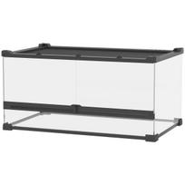 Roplių terariumas, 34 l, Juoda, 50 × 25 × 30 cm