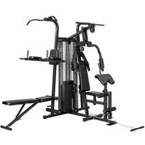Daugiafunkcis treniruoklis, 69 kg svorio blokas, Juodas, 250 × 213 × 183 cm