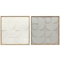 Sienų dekoracijų rinkinys, 2 vnt, 80 × 80 × 3,5 cm