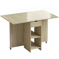 Sulankstomas valgomojo stalas, 2–4 žmonėms, su stalčiumi, 114,5 × 75 × 70 cm