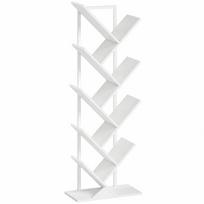 Pastatoma knygų lentyna Aosom, 9 lentynos, 50 × 136 × 24 cm