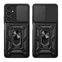Hurtel Hybrid Armor Camshield Samsung M54 su kameros apsauga – dėklas telefonui, juodos spalvos