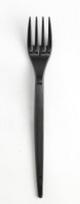 Vienkartinės šakutės SUPERIOR, PS, juodos, 17 cm, VIIKRE400_07490